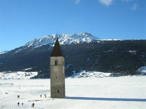 Picture of the Day: The Submerged Clock Tower of Lake Reschen » TwistedSifter