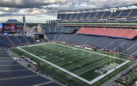 Download wallpapers Gillette Stadium, Foxborough, Massachusetts, New England Patriots Stadium ...
