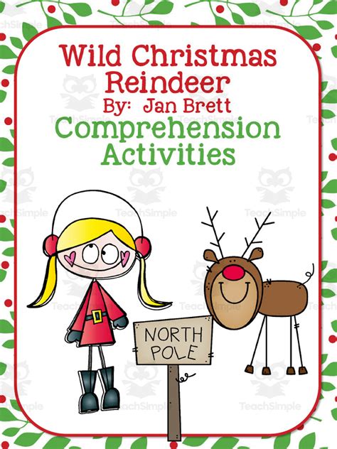 Wild Christmas Reindeer by Jan Brett | Reading Comprehension Activities by Teach Simple