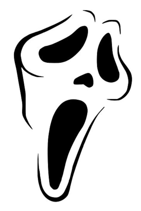 Ghostface Scream Halloween SVG for Craft Machines Cricut Cameo - Etsy
