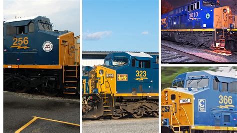 CSX Heritage Unit Dictionary! All 48 CSX Heritage Units! Past And Present, Their All Here! - YouTube