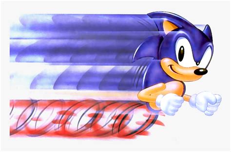 Sonic Running Super Fast, HD Png Download - kindpng