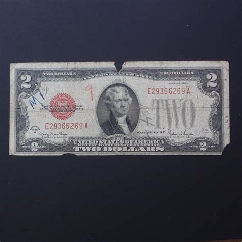 1928-G Red Seal $2 Note | Property Room