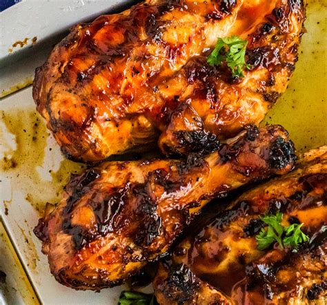 Grilled BBQ Chicken (family favorite!) - The Chunky Chef