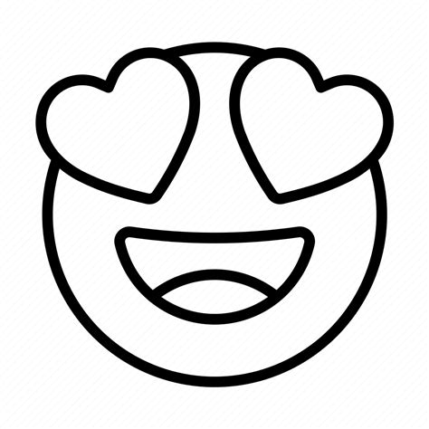 Emoji, heart eyes, in love, smileys icon - Download on Iconfinder