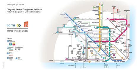 Lisbon funicular map - Funicular lisbon map (Portugal)