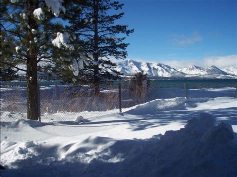 Winter Photos Lake Tahoe Waterfront Cabin on Marina