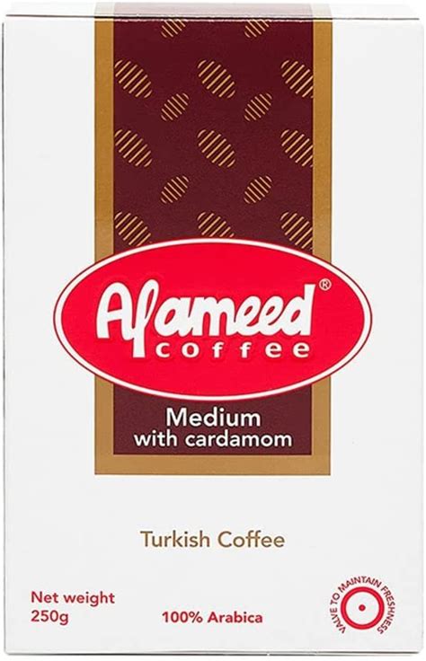 Al ameed Turkish Coffee Medium With Cardamom - Baladi