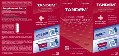 DailyMed - TANDEM- ferrous fumarate, polysaccharide iron complex capsule