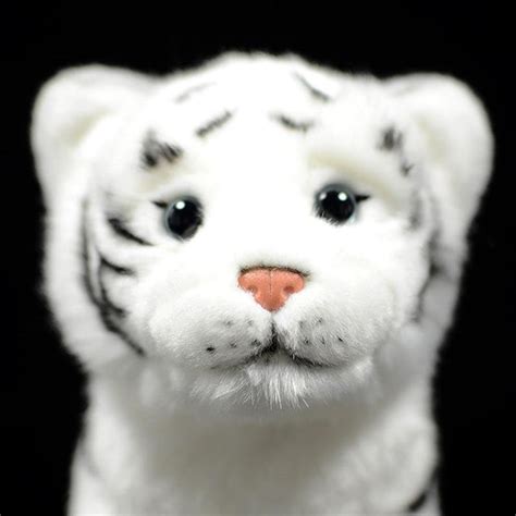 Cute Baby White Tiger Realistic Animal Plush Stuffed Toy | Etsy