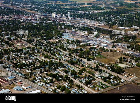 aerial photograph North Platte, Nebraska Stock Photo, Royalty Free ...