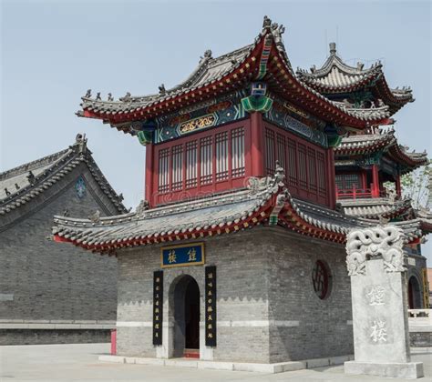 The Ancient Chinese Traditional Architecture Stock Photo - Image of bells, halls: 32777216