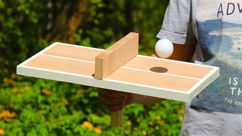 DIY Ping Pong Table Tennis Game for One Person - YouTube