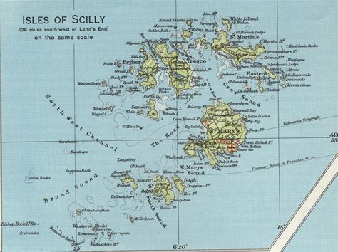 Scilly Isles Map