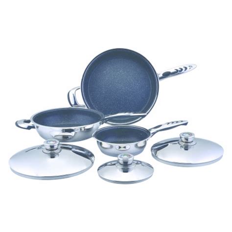 Precise Heat 6pc High-Quality Heavy-Gauge Stainless Steel Non-Stick ...