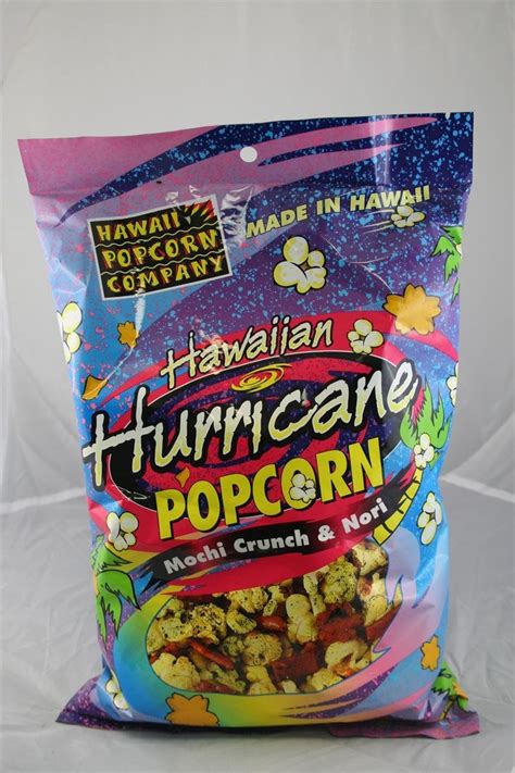 Hawaiian Hurricane Pre-Popped Popcorn Mochi Crunch & Nori 4 oz