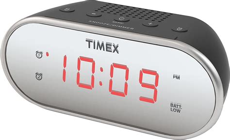 Timex T124B Dual Alarm Clock with 0.7" Red Display Radio Black | Walmart Canada