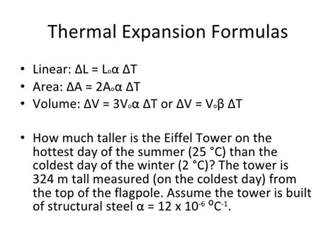 Thermal expansion