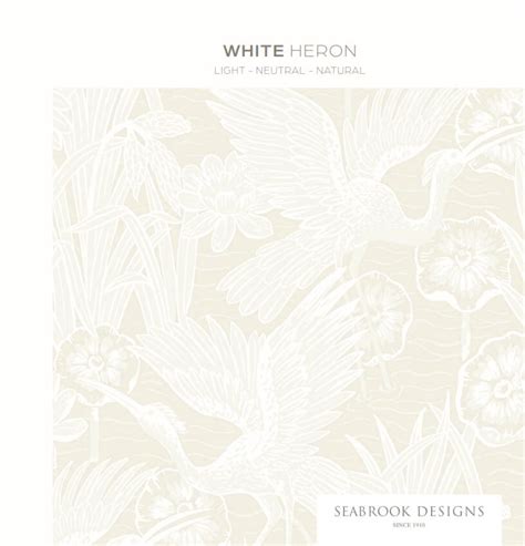 EW11905 Seabrook White Heron Blossom Cork Wallpaper - Gold Chip – US Wall Decor