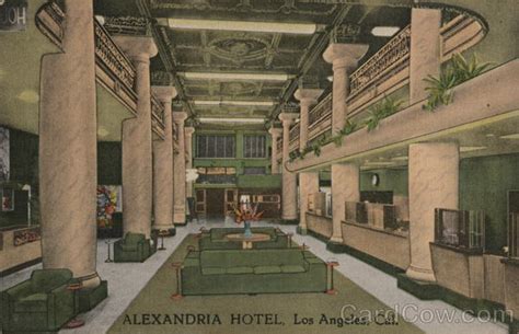 Alexandria Hotel Los Angeles, CA Postcard