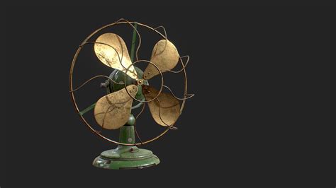 Brass Table Fan - Download Free 3D model by jjang [8bfedaa] - Sketchfab