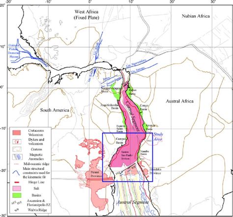 Reconstruction at the Aptian-Albian boundary (112 Ma) of the South... | Download Scientific Diagram