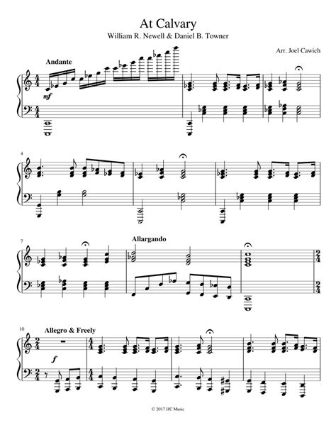 At Calvary Sheet music for Piano (Solo) | Musescore.com