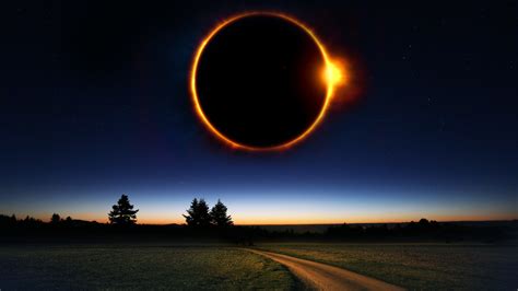 Download wallpaper: Fantasy solar eclipse 3840x2160