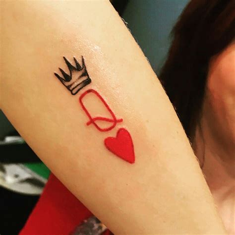 The Queen of Hearts tattoo 👑💗 | Queen of hearts tattoo, Heart tattoo ...