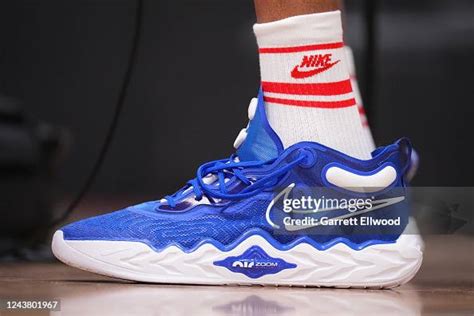 The sneakers of Victor Wembanyama of the Metropolitans 92 at... News Photo - Getty Images