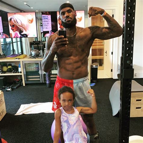 LeBron James Posts Inspiring Instagram Photo Of Him And Daughter Zhuri ...