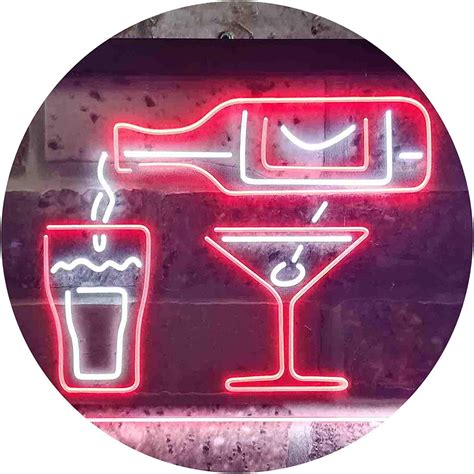 Buy Wine Beer Shots Liquor Cocktails LED Neon Light Sign — Way Up Gifts