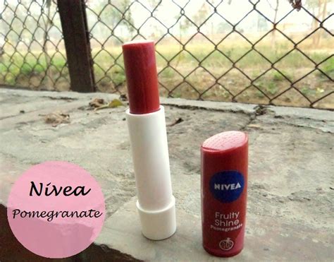 Nivea Fruity Shine Lip Balm Pomegranate: Review, Swatches and FOTD ...