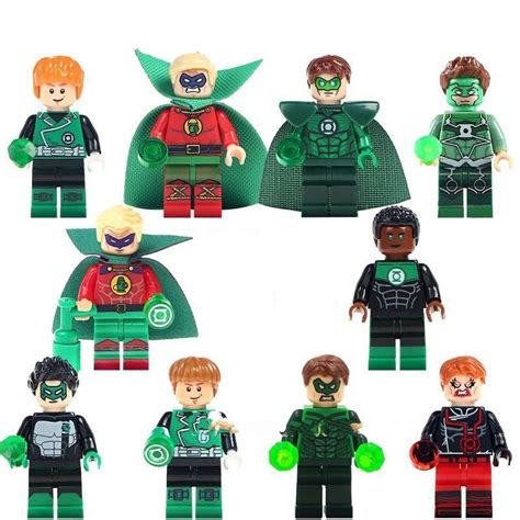 10pcs Justice League Green Lantern minifigures Lego Toy Compatible DC ...