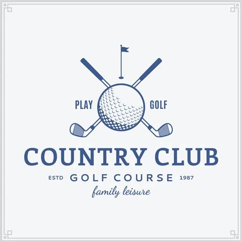 Golf country club logo template — Stock Vector © Counterfeit #90016184