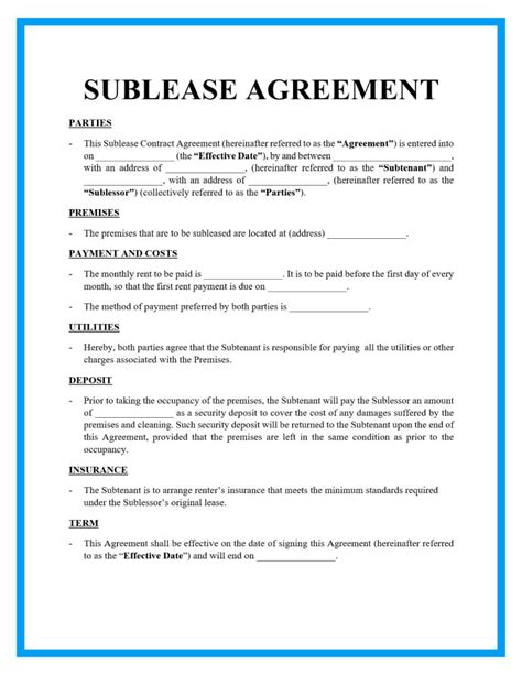 Commercial Lease Agreement Vic Template - Printable Form, Templates and ...