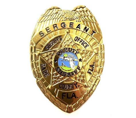 MIAMI POLICE SERGEANT BADGE