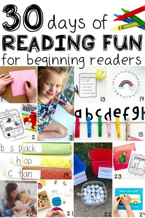 30 Days of Reading Fun for Beginning Readers - I Can Teach My Child!