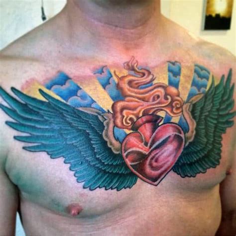 99 Sacred Heart Tattoos Men Designs [2023 Inspiration Guide]