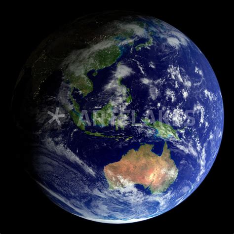 "Full Earth from space showing Australia" Photography art prints and ...