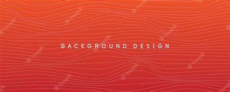 Premium Vector | Abstract orange red gradient color wavy line pattern ...