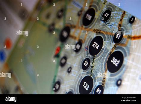 police.uk crime map of london Stock Photo - Alamy