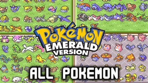 Pokémon Ruby/Sapphire/Emerald - ALL 386 Pokémon in PC (Complete Pokédex) - YouTube