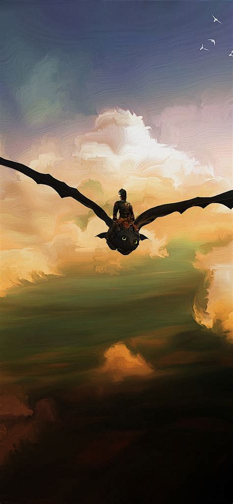 1125x2436 Hiccup And Toothless Artwork Iphone XS,Iphone 10,Iphone X ...