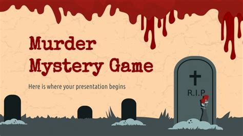 Murder Mystery Game | Google Slides and PowerPoint