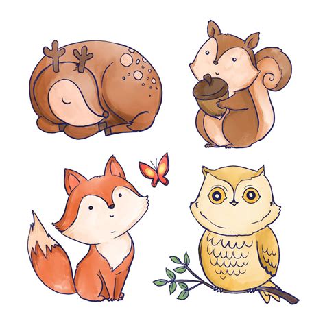 Autumn Animals PNG, Vector, PSD, and Clipart With Transparent - Clip Art Library