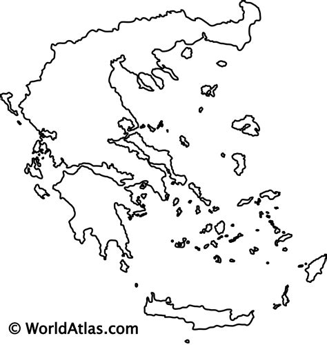 Greece Outline Map