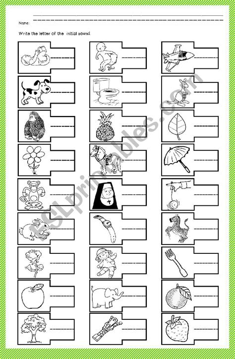 A To Z Phonics Printables