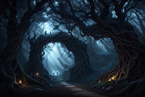 Dark Fantasy Forest Graphic by Forhadx5 · Creative Fabrica