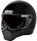 Amazon.com: Simpson M30 Bandit DOT Satin Carbon Fiber Motorcycle Helmet-Medium: Automotive